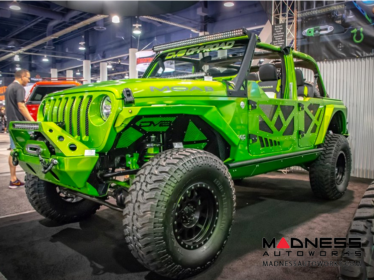 Jeep Wrangler JL Half Doors w/ Perforated Aluminum Screens - Aluminum